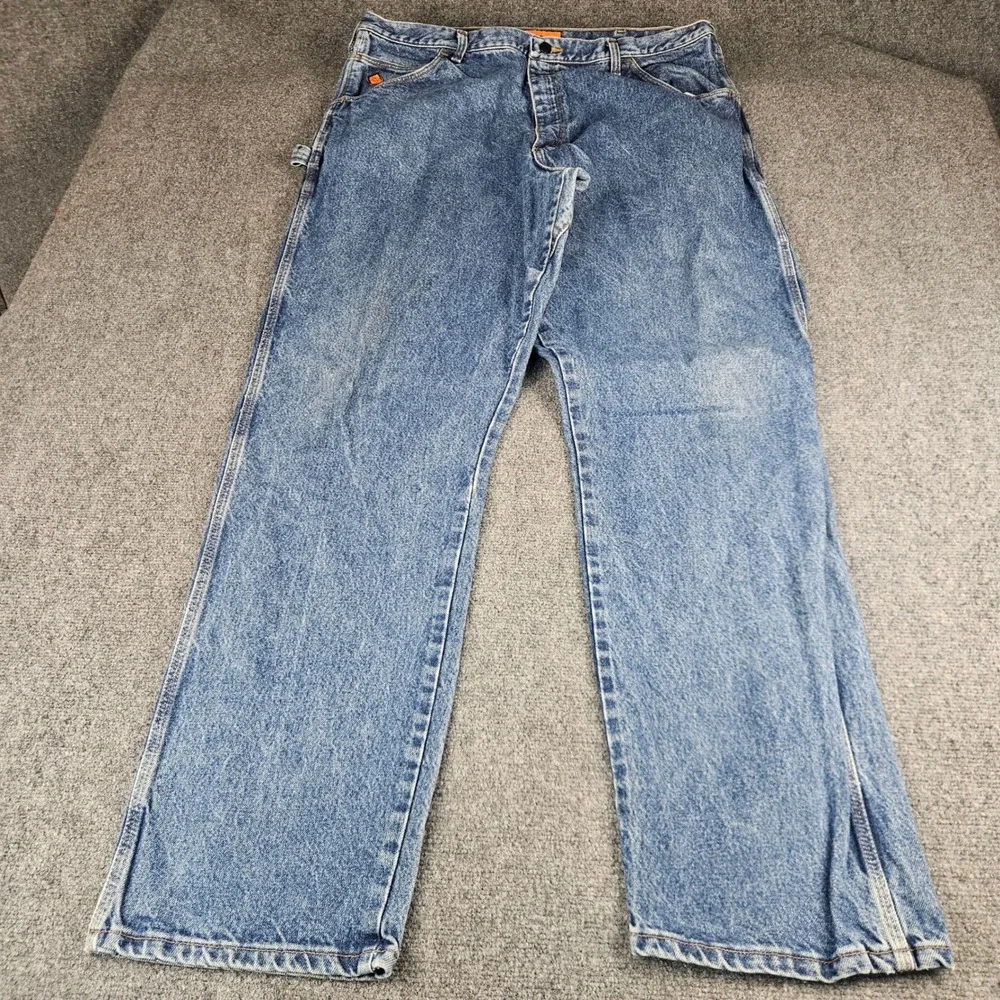 Wrangler Riggs Workwear FR Flame Resistant Carpenter Jeans Blue 42x36‎ FR3W020